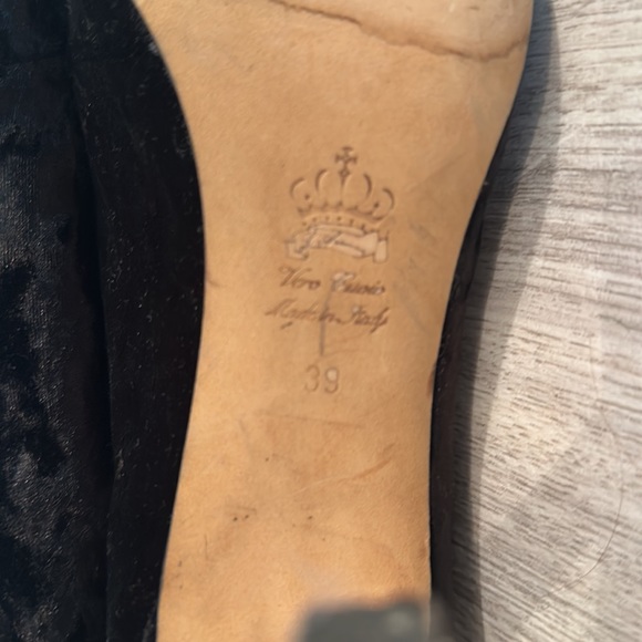 Velvet Open Toe Booties Bought in Rome - Picture 4 of 6